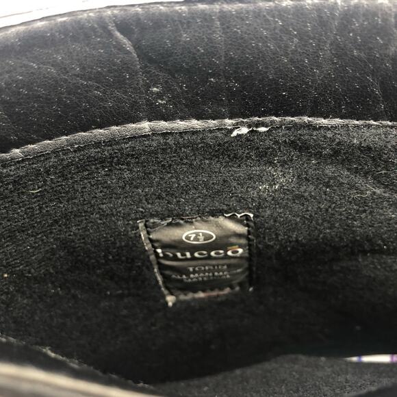 Bucco Torin Faux Black Leather Riding Boots Size 7.5 Chunky Wedge Heel Tall Boot - Picture 7 of 7